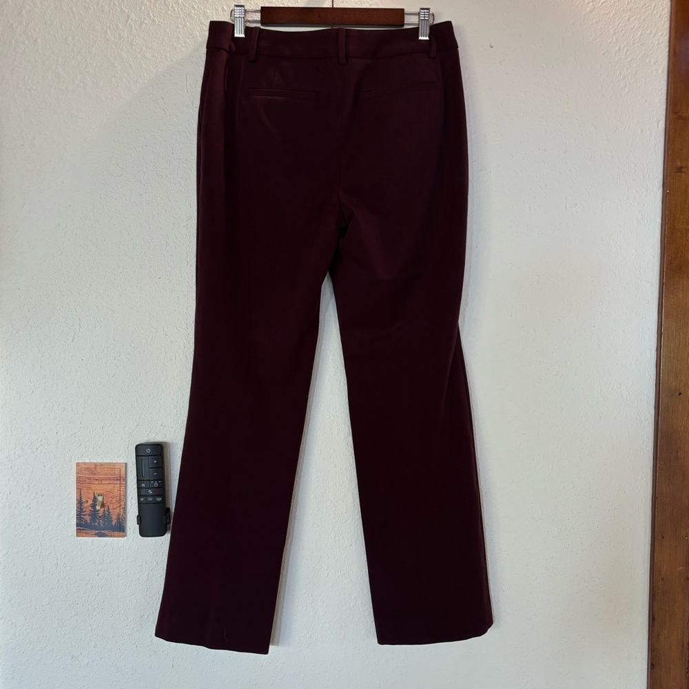 Talbots Barely Boot Deep Burgundy Pants